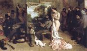 Gustave Courbet Detail of the Studio of the Painter,a Real Allegory Spain oil painting artist